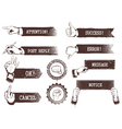 vintage weathered banners vector image vector image