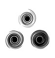 black grunge set splashes ink paint water wind vector image
