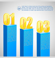 business bar diagram with text fields vector image vector image