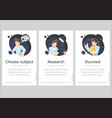 steps for success study and life achievements vector image
