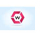 w letter logo icon template vector image