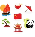 chinese icons vector image