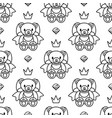 girlish seamless pattern vector image