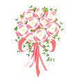 eps 10 beautiful bouquet isolated on background vector image
