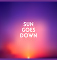 square blurred background - pink red sunset colors vector image