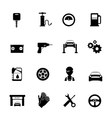 auto service flat icons set vector image vector image