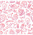 wedding and valentines day icons vector image