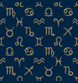 zodiac signs seamless pattern vector image