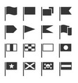 flag icons set vector image vector image