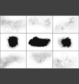 dark rough noise particles set elements vector image