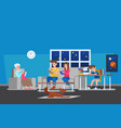 family at home vector image vector image