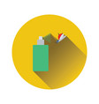 flat design icon of mosquito spray vector image