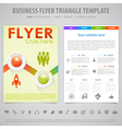 flyer design template vector image vector image