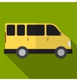 van flat icon vector image vector image
