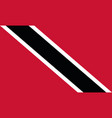 trinidad and tobago official flag of country vector image vector image