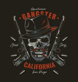 angry skull bandit vector image vector image