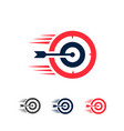target or dart icon vector image
