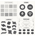 baseball icons ball with glove and bat symbols vector image