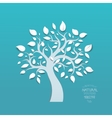 abstract tree on blue background vector image