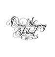 onam shopping festival - hand lettering vector image vector image