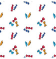 seamless pattern sketches various candies vector image vector image