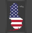 baldwin county map of alabama usa with american vector image