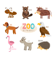 Letter B Cute Animals Funny Cartoon Animals In Vector Image