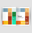 colorful modern stripes business flyer vector image