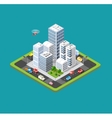 isometric urban city vector image