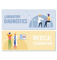 nurse take blood sample doctor examine man patient vector image