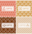 design elements for coffee houses vector image