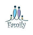 family logo vector image