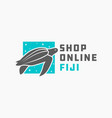 sea turtle animal modern logo vector image