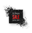 super sale banner - 50 special offer layout vector image