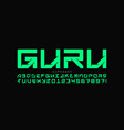 modern font design vector image vector image