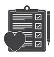 health tests icon vector image vector image