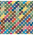 seamless texture of the circles retro color vector image