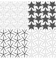 set of seamless patterns with starfish vector image vector image
