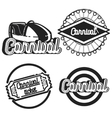 vintage amusement park emblems vector image