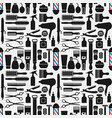 barbershop accessories seamless pattern vector image