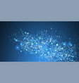 abstract technology concept with plexus effect vector image vector image