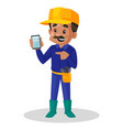 plumber cartoon character vector image