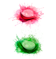 collection of colorful abstract watercolor banners vector image vector image