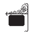 blank board sign - hotel restaurant sign vector image