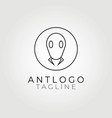 ant bug insect logo icon design graphic vector image vector image
