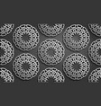 seamless islamic pattern mettalic pattern on dark vector image