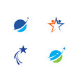 star logo template vector image vector image