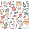workspace seamless pattern vector image vector image