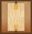 basketball court vector image