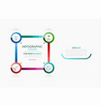 infographic template business concept with options vector image